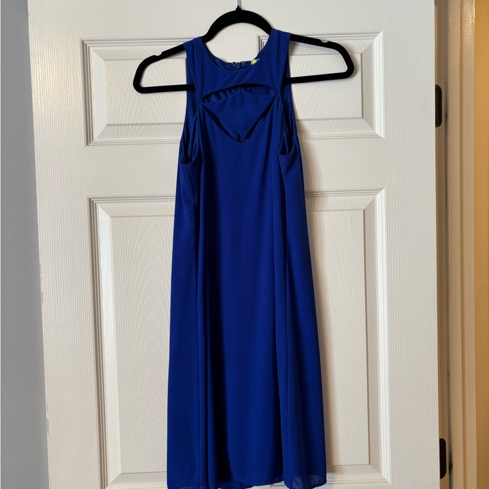 Gianni Bini Royal Blue Backless Dress Small